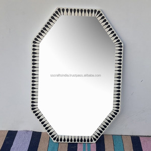 Espejo con incrustaciones de hueso de primera calidad, acento para el hogar para interiores modernos o tradicionales, disponible para suministro mundial - Product Image 3