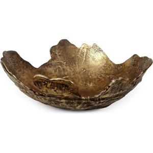 Bol de service en laiton finition antique de qualité supérieure, forme irrégulière, best-seller 2026, pour centre de table et articles alimentaires - Product Image 1