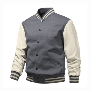 Stonefield Manufacturing Varsity <b>Jacket</b>-100% Wool Stand Collar Patchwork Hooded <b>Waterproof</b> Streetwear <b>Winter</b> Outerwear Unisex - Product Image 1