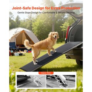 Rampa Pieghevole per Cani di Taglia Media e Grande fino a 113 kg, 180 cm L x 43 cm L, Rampa per Auto con Superficie in Feltro Antiscivolo per Proprietari di Animali - Product Image 6