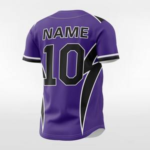 Camiseta de béisbol a rayas Oem para hombre, uniforme de béisbol con estampado personalizado, camiseta de béisbol sublimada en venta - Product Image 4