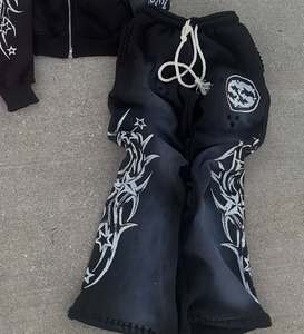 Chándal Unisex de Talla Grande para Invierno, Informal, Grueso, Ecológico, Lavado Ácido, con Tela Transpirable para Uso Diario - Product Image 5