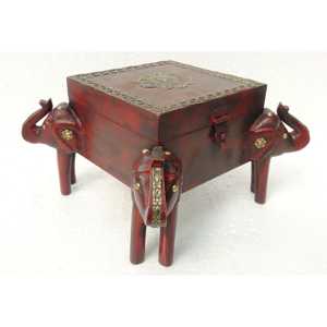 Boîte de rangement décorative en bois élégante coffret cadeau 4 pièces - Product Image 5