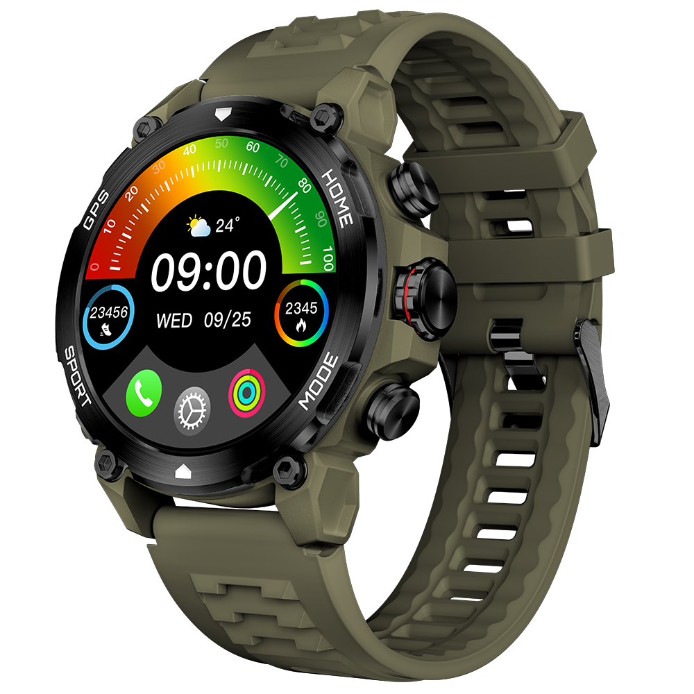 Green+Silicone strap