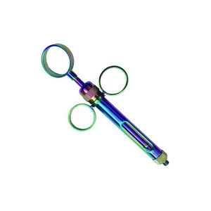 Seringue dentaire aspirante noire avec poignée annulaire 2.5, 1.8ml/2.2ml, en acier inoxydable/laiton, manuelle, légère, pour kit dentaire chirurgical - Product Image 4