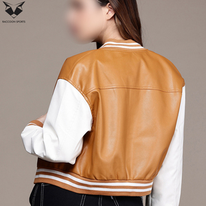 Custom Contrast Color Good Supplier Highest Quality New Trendy Product Unique Design Autumn College Baseball Varsity Jackets - Product Image 3