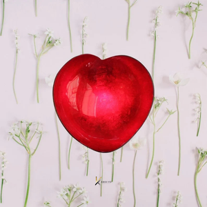 Tazón de Coco en Forma de Corazón Rojo, Diseño Romántico Pulido, Hecho a Mano, Duradero, No Tóxico, Ecológico, para Servir Alimentos, Regalos de Boda - Product Image 4