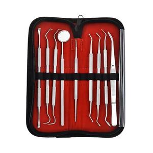 MEDZORA SURGICAL Herramientas Manuales de Limpieza Dental, Juego de Instrumentos de Higiene Bucal de Acero Inoxidable para Cálculos y Sarro Dental con Estuche - Product Image 3