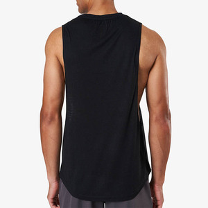 Débardeur de sport ajusté et respirant 100 % coton pour homme, côtelé, idéal pour la course et la gym - Product Image 3
