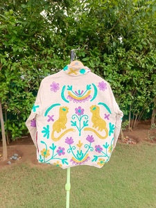 Premium for <b>Velvet</b> Embroidery Bomber <b>Jacket</b> for <b>Men</b> & Women Autumn Purple Teal Mustard Floral | Handmade Boutique Fashion - Product Image 6