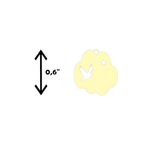 18K chapado en oro plata esterlina 925 pájaro nube minimalista collar libertad colgante hermoso cielo joyería regalos naturaleza temática - Product Image 1