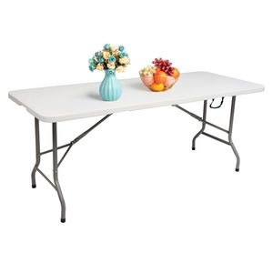 Portable Indoor/Outdoor 6-<b>Folding</b> Plastic <b>Table</b> for Picnics Parties Camping-for Dining - Product Image 5