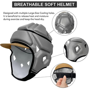 Casques souples pour le football, rembourrage international, absorption de l'humidité, EVA de haute qualité, protection de la tête réglable - Product Image 4