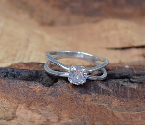 925 Sterling Silver Cubic Zirconia <b>Statement</b> <b>Ring</b> Boho Handmade Fashion Jewelry Gift for Women - Product Image 6