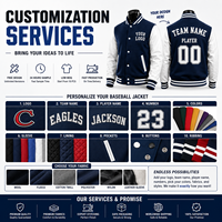 Veste de baseball d'hiver personnalisée en laine respirante avec broderie, uniforme d'équipe, de club ou d'école, OEM ODM, marque privée