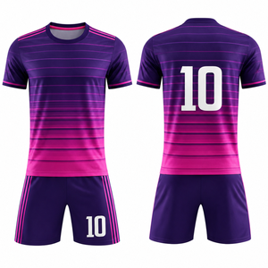 Uniforme de Fútbol de Diseño Moderno con Logotipo Personalizado, Nombre del Equipo, Uniforme de Fútbol Profesional para Hombre - Product Image 1