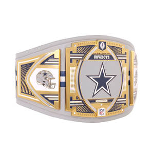 เข็มขัดแชมป์อเมริกันฟุตบอล MMA มวย แบบสั่งทำพิเศษ ขนาดผู้ใหญ่ แผ่นโลหะผสมสังกะสี 2 มม./4 มม. สายหนัง คาดเอวสูง สำหรับทุกเพศ - Product Image 6