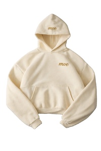 Sudadera con Capucha Corta y Holgada para Mujer, Manga Larga, Hombros Caídos, Felpa, Informal, Holgada, Ropa de Calle de Invierno, OEM - Product Image 2