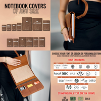 Carnet de notes professionnel en cuir fait main avec boucle, style sac, rechargeable, organisateur avec sangle, emplacements pour cartes, porte-stylo, logo personnalisé