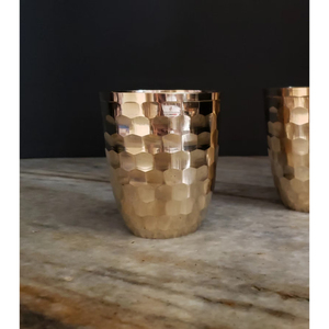 Elegant Antique Brass <b>Cup</b> and <b>Saucer</b> Set with Intricate Hand Work Design for Vintage-inspired Tea Parties and Coffee Moments - Product Image 5
