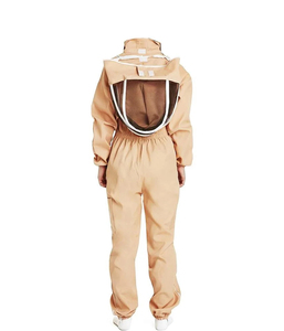 Combinaison d'apiculteur de haute qualité 2026, protection intégrale avec voile, couleur beige, coupe classique, pour l'apiculture - Product Image 4