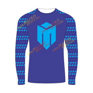 Pour hommes vêtements de sport blanc MMA hommes à manches longues Rash Guard, personnalisé imprimé à manches longues tout Polyester/spandex Sesons adultes, adultes - Product Image 5