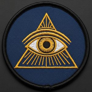 Écusson brodé personnalisé pour insignes maçonniques, badge d'aileron maçonnique argenté, logo brodé à la main en fil de soie, écusson d'uniforme maçonnique - Product Image 3