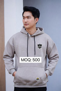 Sudadera con Capucha Extra Grande para Hombre con Logotipo Personalizado, Forro Polar de Fibra de Bambú, Ropa Urbana de Invierno, Sudadera Bordada, Fabricante OEM - Product Image 3