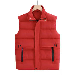 Custom Logo Unisex Padded Outdoor Sleeveless <b>Jacket</b> Men's Glossy Puffer Vest Men's Winter Coat - Product Image 5