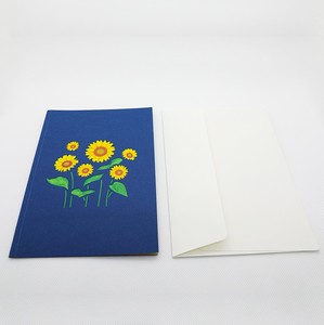 การ์ดป๊อปอัพ 3 มิติ คอลเลกชันดอกทานตะวันหลากสี การ์ดอวยพร 3 มิติ การ์ดอวยพรทำมือ งานฝีมือกระดาษ การ์ดอวยพรทำมือ - Product Image 5