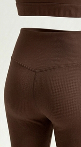 Vêtements de sport pour femmes, ensemble de yoga 2 pièces, tenue de fitness, ensemble de yoga hautement élastique, vêtements d'entraînement respirants, ensemble actif - Product Image 6