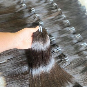 Vente en gros, cuticule vierge russe, cheveux humains Remy, lisses, blonds, 100% - Product Image 5
