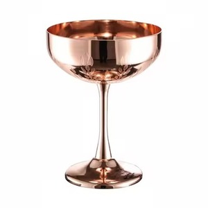 Reusable Classic Metal <b>Goblet</b> Brass/Copper Drinking Chalice <b>Wine</b> Cup for Cocktail Bar Party Wedding Table Decoration - Product Image 1