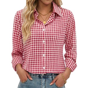 Chemise à manches longues pour femme – Élégante et confortable pour le quotidien – Chemise à manches longues haut de gamme pour femme – Coupe moderne et tissu doux BD - Product Image 1