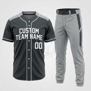 Uniformes de baseball en gros pour les magasins de sport, en polyester respirant avec motifs personnalisés, commandes en gros pour équipes - Product Image 6