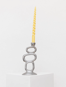 Porte-bougie moderne abstrait en métal, fait main, décoratif, pour table, pour la décoration de la maison et du salon - Product Image 1