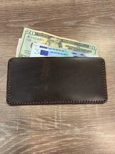 Portefeuille Moderne en Cuir Uni, Pochette Longue Élégante, Porte-Monnaie, Pochette de Soirée, Porte-Cartes Dissimulé pour Billets - Product Image 3