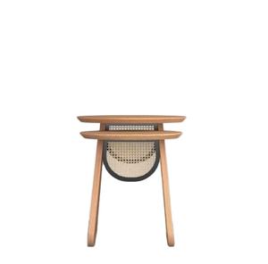 Mesa auxiliar de madera maciza Art Deco moderna, mesa de centro pequeña Simple para sala de estar, comedor, mesas laterales de madera hechas a mano para Diwali - Product Image 3