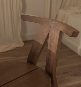 Silla de Comedor de Madera de Diseño Moderno y Minimalista con Cuerda Tejida, Acabado Personalizado Disponible, Fabricante de Muebles OEM ODM Directo de Fábrica - Product Image 4