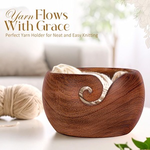 Wooden Yarn <b>Bowls</b> High Quality - Product Image 6