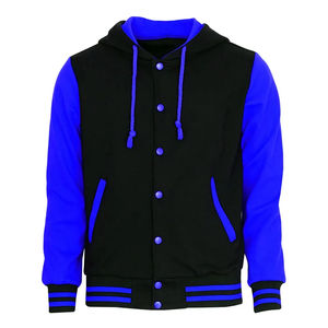 Veste universitaire d'hiver unisexe personnalisée avec logo brodé, 100 % laine, coupe-vent et respirante, pour hommes - Product Image 5