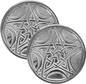 Alta calidad 3 pulgadas plateado pentagrama Luna Altar azulejo madera de agar semillas perfumadas jengibre fresa bergamota estrella anís - Product Image 2