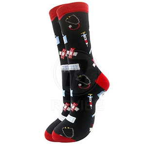 Casual Style Women's 2 Toe Crew <b>Socks</b> Breathable Cotton/Polyester <b>Thick</b> Soft Stretch for Gym Sports & Daily Use - Product Image 5