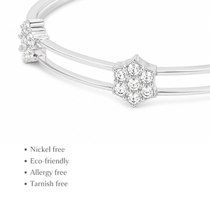 Bracelets classiques en argent 925 avec zircone cubique, plaqués rhodium, bijoux pour femmes à porter au quotidien - Product Image 2
