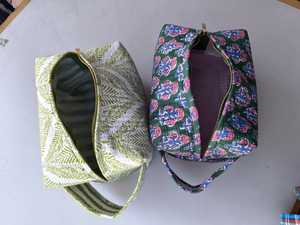 Bolsas de Maquillaje Acolchadas de Algodón con Estampado, Estilo Casual, para Uso Diario, Colores Variados, Bolsas de Aseo, Bolsas de Vanidad - Product Image 2