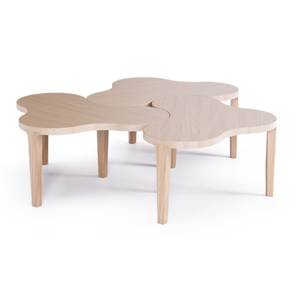Ensemble de tables basses gigognes en bois massif, écologiques et durables, design minimaliste, meubles de salon - Product Image 3