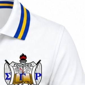 เสื้อโปโล Sigma Gamma Rho สีขาว แขนสั้น คอปก สำหรับผู้หญิง ลายตัวอักษรกรีก เสื้อยืดแฟชั่นสำหรับชมรมนักศึกษา เสื้อผ้าลำลอง สปอร์ต กอล์ฟ - Product Image 5