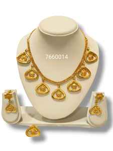 สร้อยคอเพชรทรงอินฟินิตี้แบบหนามเตย ชุบทอง 6 กรัม สำหรับงานหมั้น งานแต่งงาน ของขวัญสำหรับผู้หญิงชาวแอฟริกัน แบรนด์ AWAIS HOUSE สไตล์ฮิปฮอป - Product Image 5