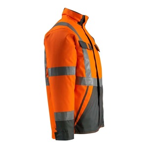 Chaqueta de Seguridad Reflectante de Alta Visibilidad para Trabajadores de la Construcción, Abrigo Impermeable con Capucha, Uniforme de Trabajo de Protección Industrial - Product Image 2