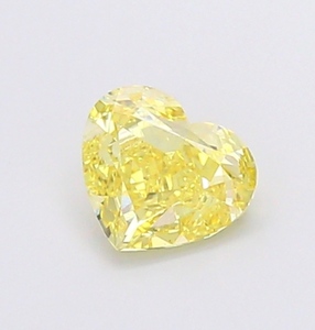 Diamante Amarillo Sintético de Corte Corazón, Color Intenso, Claridad VS2, Certificado IGI, para Joyería - Product Image 4